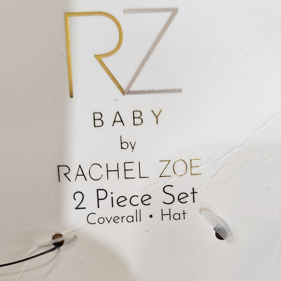 🆕️ Rachel Zoe RZ Baby Mustard Coverall & Hat - Picture 9 of 11